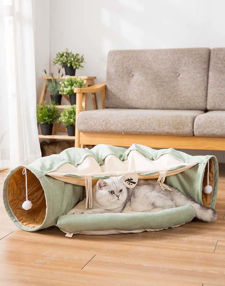 Tunnel pour chat pliable durable et lavableEX-STOCK Canada
