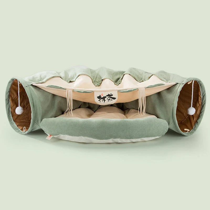 Tunnel pour chat pliable, durable et lavableEX-STOCK Canada