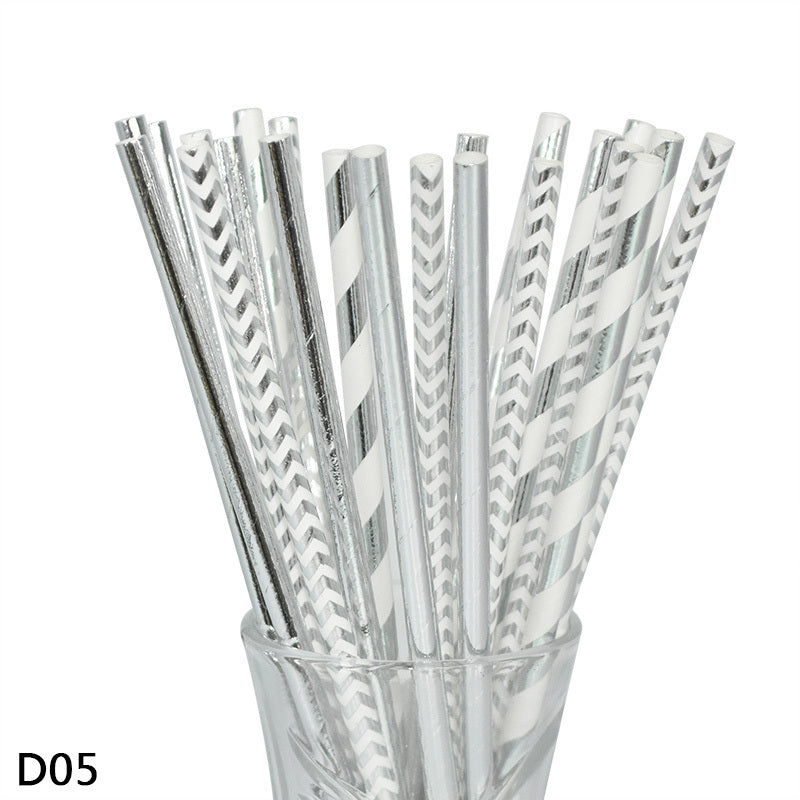 Color paper straws bronzing straws EX-STOCK Canada