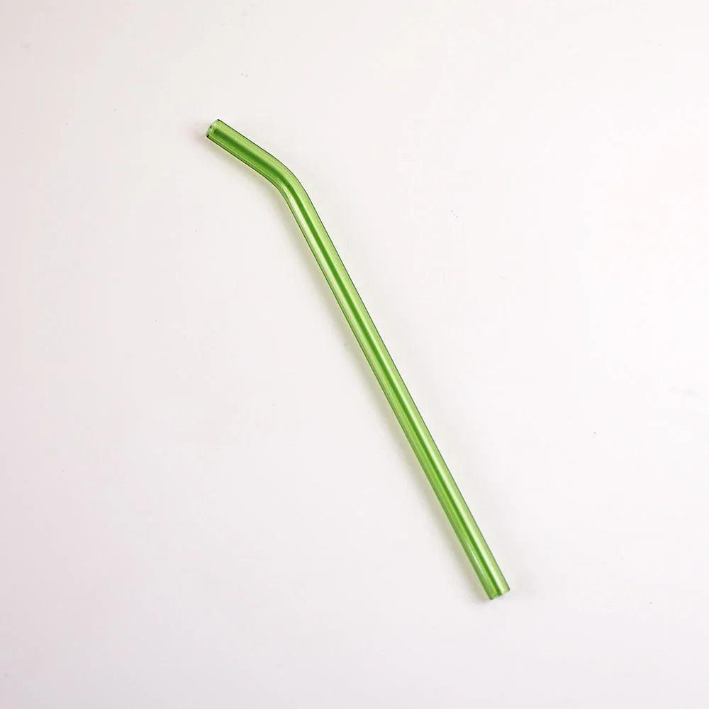 Pailles en verre courbé coloré en borosilicate, respectueuses de l'environnement et résistantes à la chaleurEX-STOCK Canada