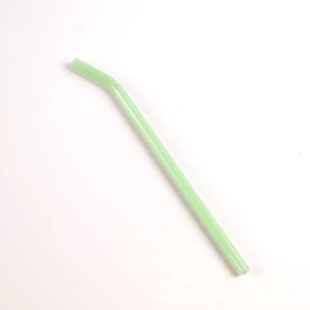 Pailles en verre courbé coloré en borosilicate, respectueuses de l'environnement et résistantes à la chaleurEX-STOCK Canada