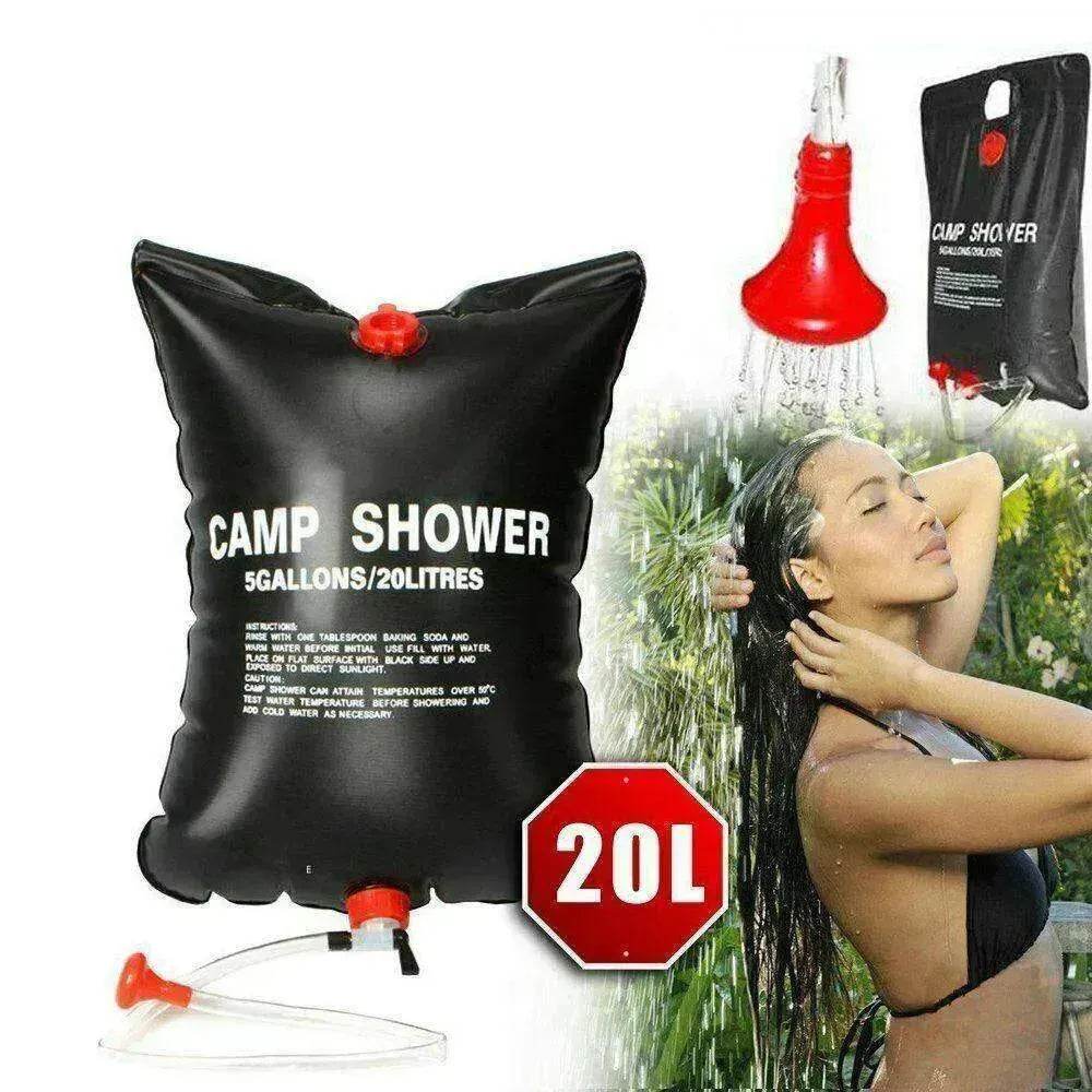 Compact 20L Solar Shower for Camping - EX-STOCK Canada