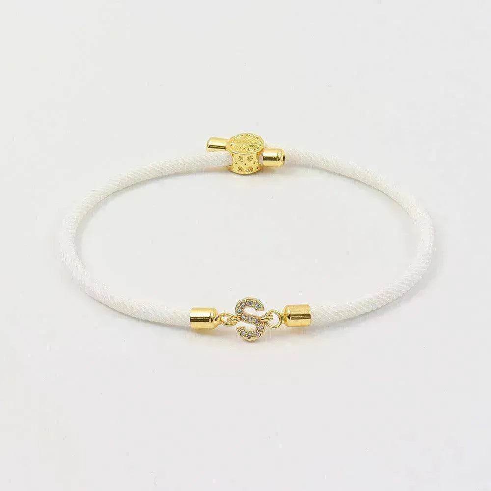 Copper Micro Inlaid Zircon 26 Letters Adjustable Carrying Strap - EX-STOCK Canada