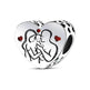 Copper Plating 925 Silver Love Beads Pendant - EX-STOCK Canada