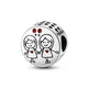 Copper Plating 925 Silver Love Beads Pendant - EX-STOCK Canada