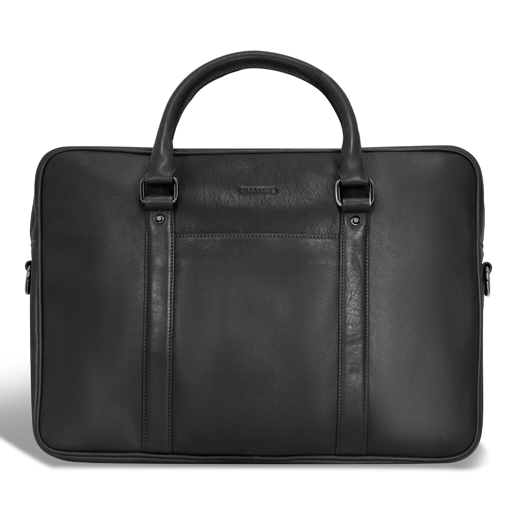 Onyx / Leather Slim Briefcase EX-STOCK Canada