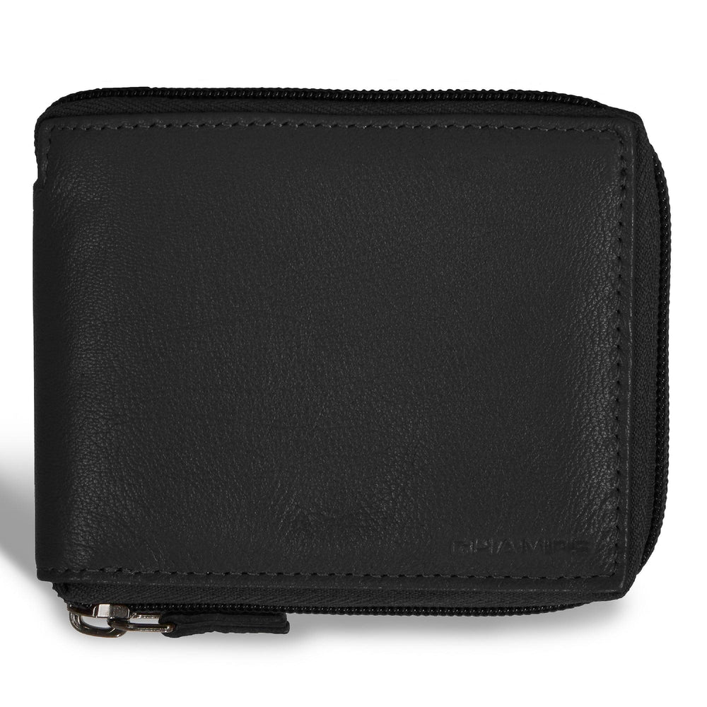 Onyx / Leder Reißverschluss GeldbörseEX-STOCK Canada