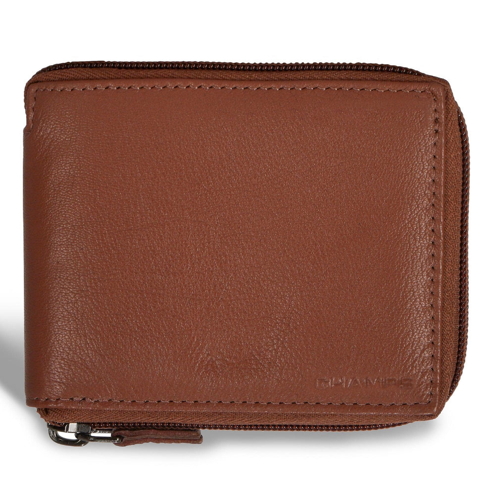 Onyx / Leder Reißverschluss GeldbörseEX-STOCK Canada