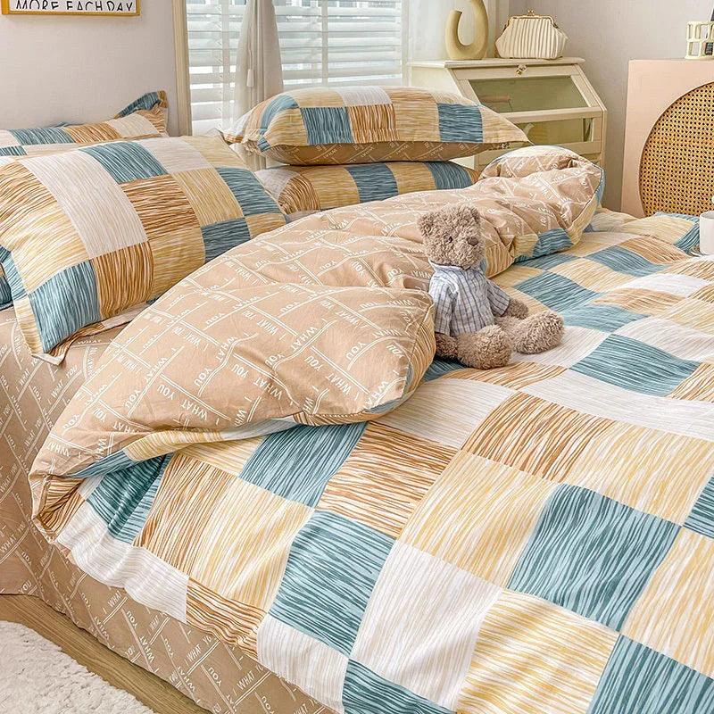 Cotton Duvet Cover Sheet Dormitory Three Piece Bedding Set EX-STOCK Canada