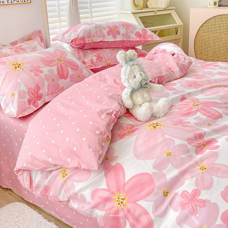 Cotton Duvet Cover Sheet Dormitory Three Piece Bedding Set EX-STOCK Canada