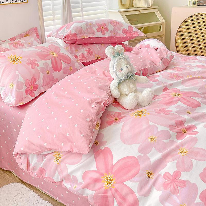 Housse de couette en coton Ensemble de literie trois pièces pour dortoirEX-STOCK Canada