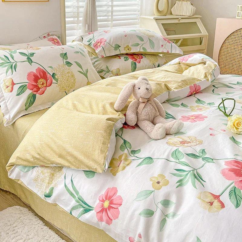 Housse de couette en coton Ensemble de literie trois pièces pour dortoirEX-STOCK Canada