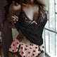 Cotton Strap lace pajamas - EX-STOCK Canada