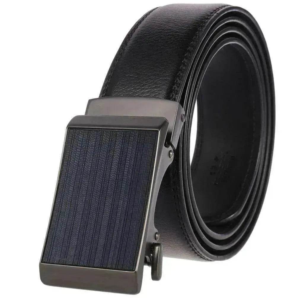 Cowhide Alloy Belt Automatic Buckle Business Casual Belt Men's Pant Belt - EX-STOCK Canada