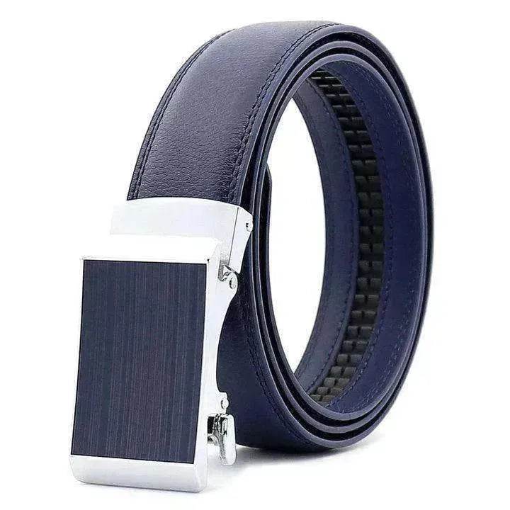 Cowhide Alloy Belt Automatic Buckle Business Casual Belt Men's Pant Belt - EX-STOCK Canada
