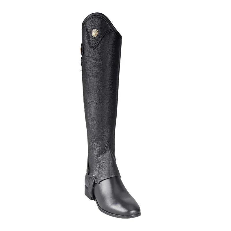 Chaps da Equitazione in Pelle di Mucca Alta Qualità, Pelle Spessa, Doppia Cerniera, Stivali Protettivi per le Gambe da EquitazioneEX-STOCK Canada