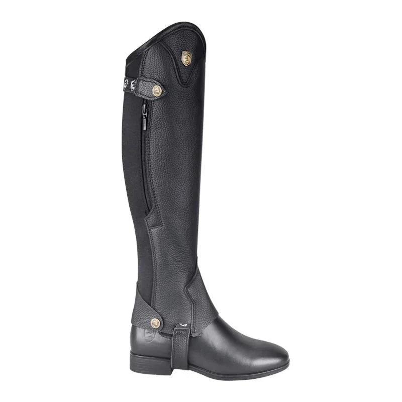 Chaps da Equitazione in Pelle di Mucca Alta Qualità, Pelle Spessa, Doppia Cerniera, Stivali Protettivi per le Gambe da EquitazioneEX-STOCK Canada
