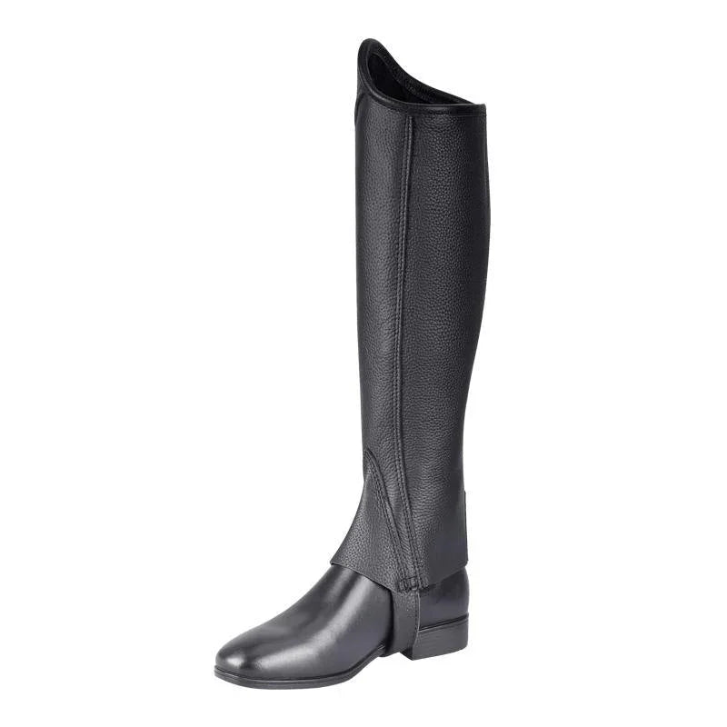 Cowhide Equestrian Chaps High Quality Thick Cowhide Double Zipper Riding Leg Guard Boots EX-STOCK Canada