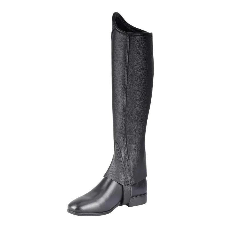 Chaps da Equitazione in Pelle di Mucca Alta Qualità, Pelle Spessa, Doppia Cerniera, Stivali Protettivi per le Gambe da EquitazioneEX-STOCK Canada