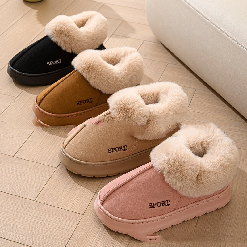 Cozy Plush Soft Slippers Shoes For Women Non-Slip Platform Shoes With Faux Fur Lining Mute Sole And Comfortable Fit For Indoor Wear EX-STOCK Canada