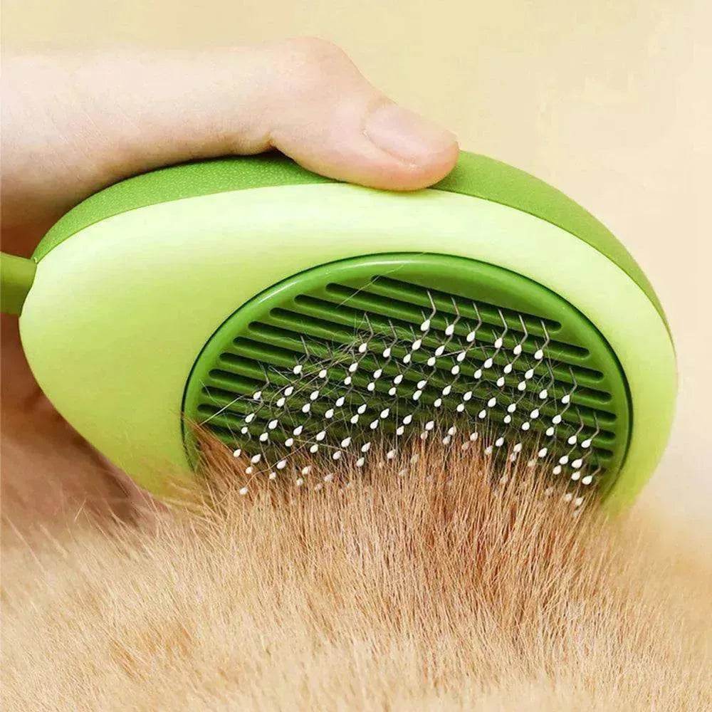 Creative Cat Grooming Comb Portable Massage Brush One-Button Remove Floating Hair Scraper Cats Dogs Pet Self Cleaning Tool Accessories - EX-STOCK Canada