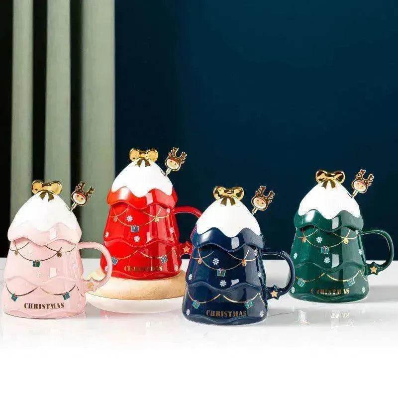 Creative Christmas Ceramic Mug Set Household - EX-STOCK Canada