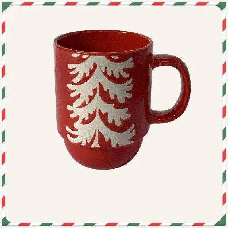 Creative Cute Cartoon Snowman Santa Claus Ceramic Cup Christmas Mug Small Gifts - EX-STOCK Canada