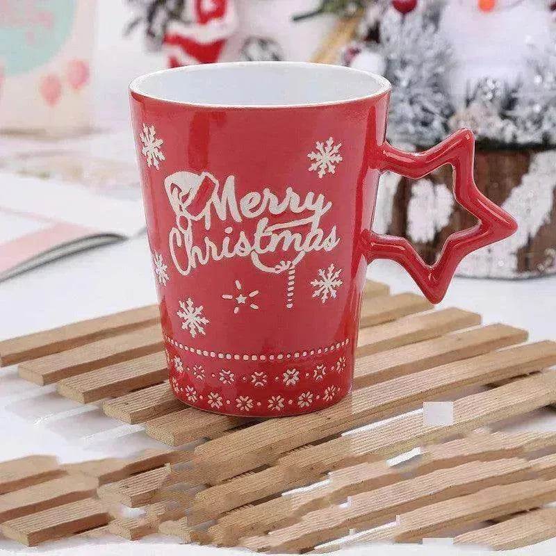 Creative Cute Cartoon Snowman Santa Claus Ceramic Cup Christmas Mug Small Gifts - EX-STOCK Canada