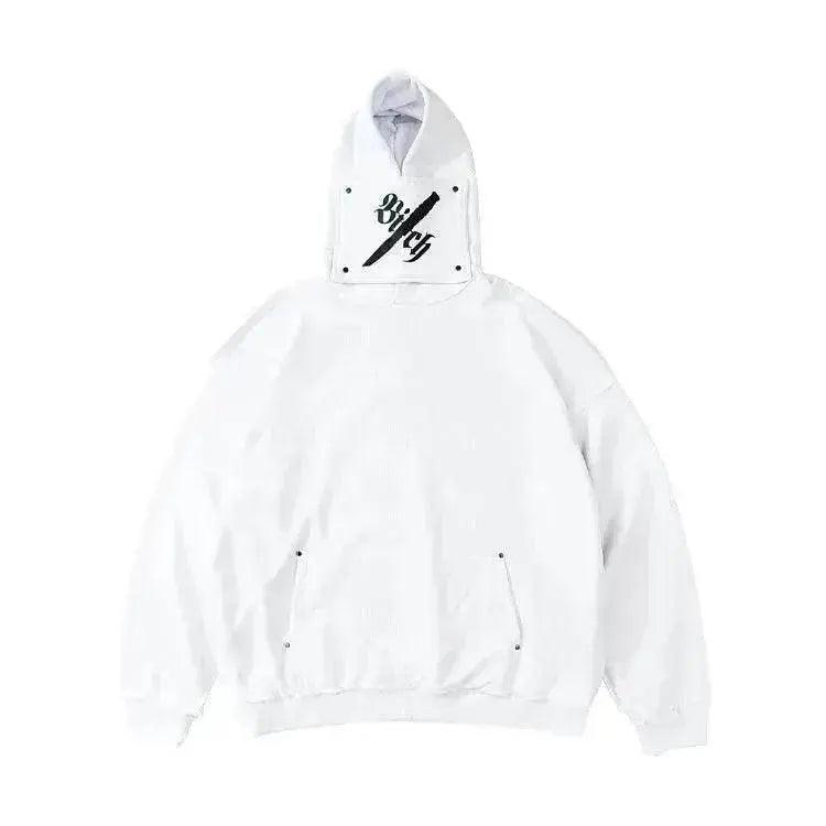 Kreativer abnehmbarer hoher Kragen lockerer Kapuzenpullover für Herren - EX-STOCK Canada