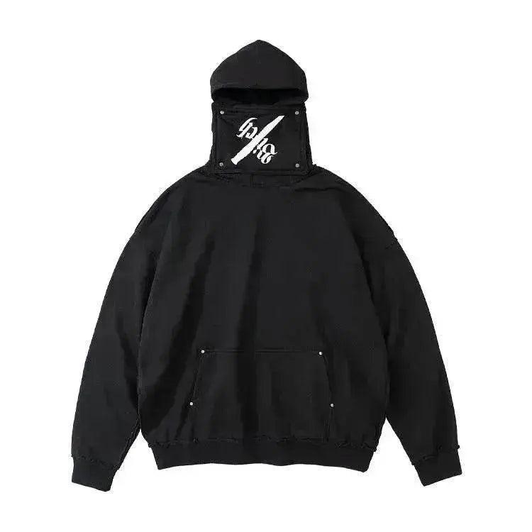 Kreativer abnehmbarer hoher Kragen lockerer Kapuzenpullover für Herren - EX-STOCK Canada