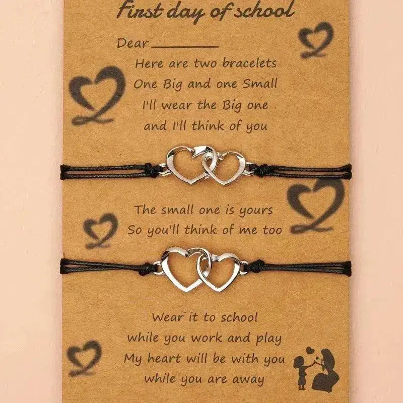 Creative Heart Shaped Wax Thread Braided Bracelet - EX-STOCK Canada