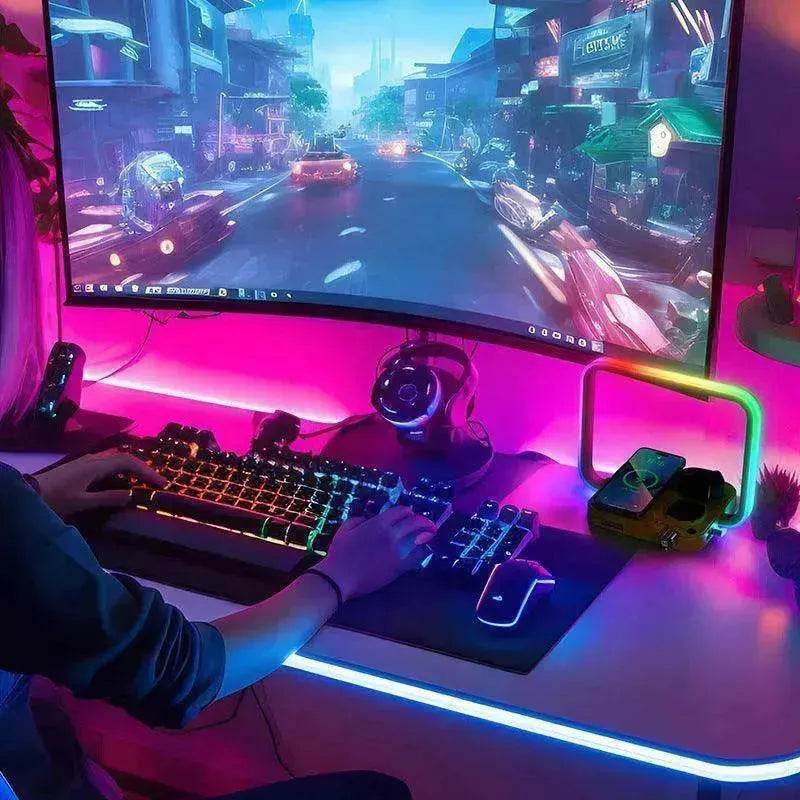 Creative Multifunctional Wireless Charger Small Night Lamp - EX-STOCK Canada