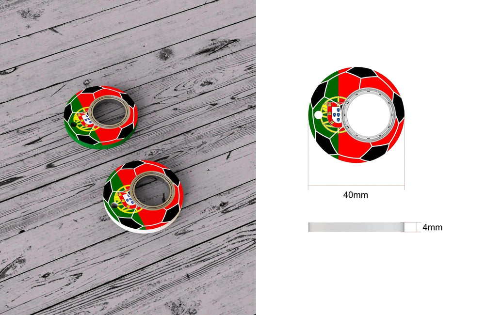 Creative Soccer World Teams Fidget Spinner Anti-Anxiety Relieves Stress Toy Keychain - EX-STOCK Canada