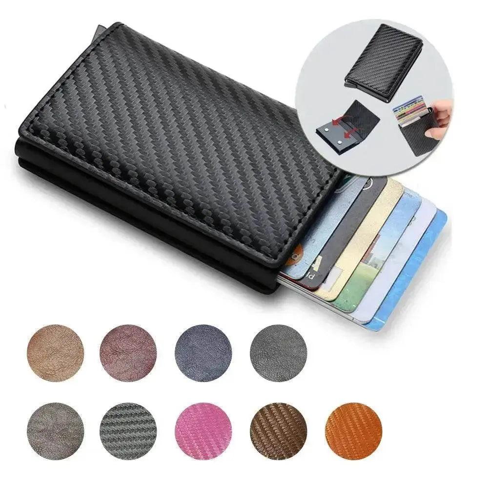 Portafoglio Minimalista Intelligente Porta Carte di Credito Tasche Uomo Donna Sottile Porta Carte Banca Custodia Sicura per Carte di Credito - EX-STOCK Canada