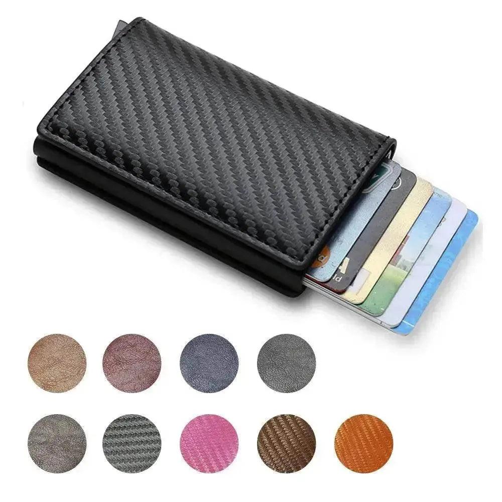 Portafoglio Minimalista Intelligente Porta Carte di Credito Tasche Uomo Donna Sottile Porta Carte Banca Custodia Sicura per Carte di Credito - EX-STOCK Canada