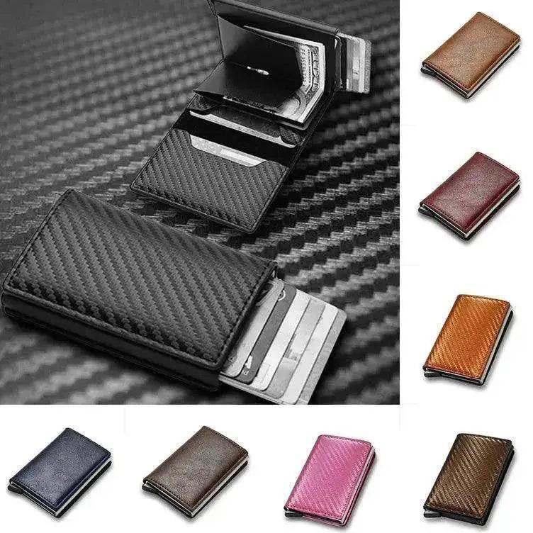 Portafoglio Minimalista Intelligente Porta Carte di Credito Tasche Uomo Donna Sottile Porta Carte Banca Custodia Sicura per Carte di Credito - EX-STOCK Canada