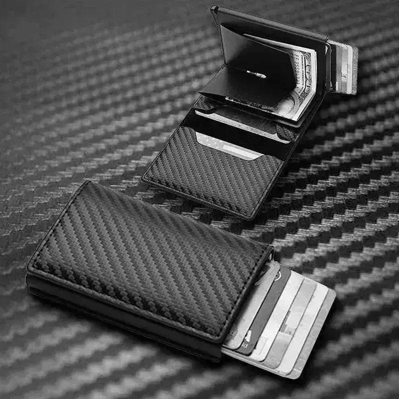Portafoglio Minimalista Intelligente Porta Carte di Credito Tasche Uomo Donna Sottile Porta Carte Banca Custodia Sicura per Carte di Credito - EX-STOCK Canada