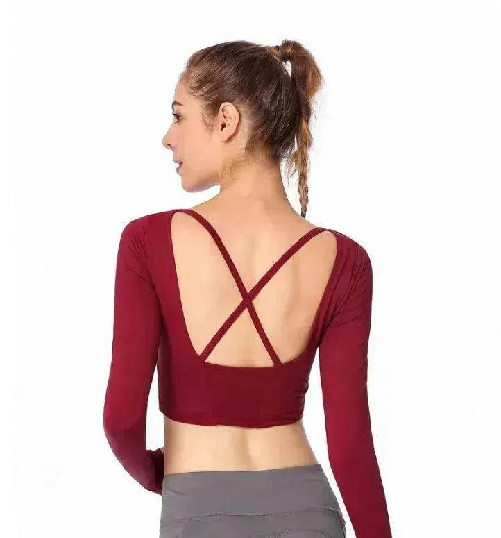Cross back gym shirt - EX-STOCK Canada