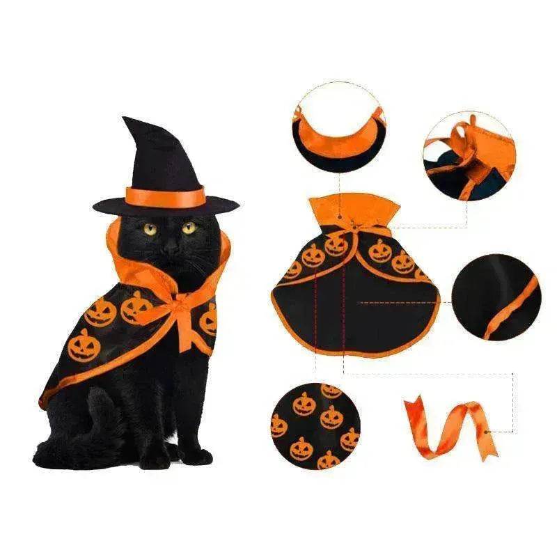 Cross border Halloween Pet Cloak Saint costume - EX-STOCK Canada