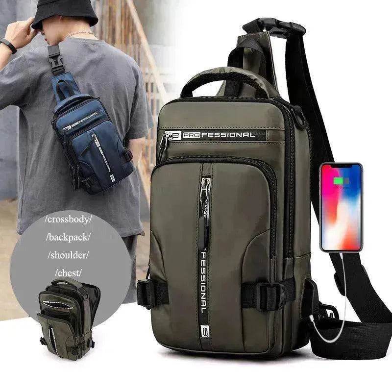 Crossbody Bags Men Multifunctional Backpack Shoulder Chest Bags - EX-STOCK Canada