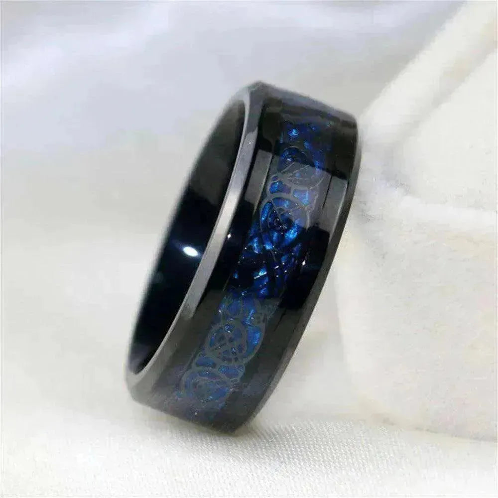Anello femminile con cuore a corona in zaffiro incastonato - EX-STOCK CANADA