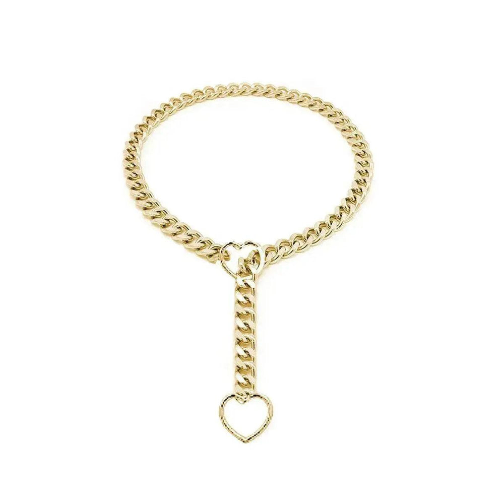 Collar Cubano Ajustable en Forma de Corazón - EX-STOCK Canada