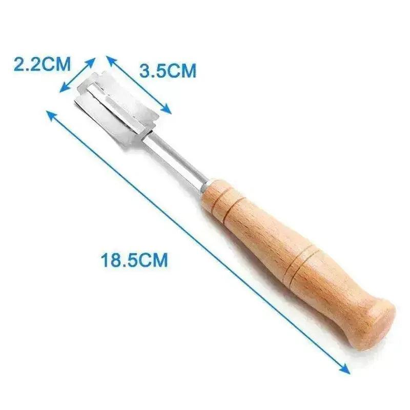 Cortador de Pan de Acero Inoxidable Curvado Caja Kraft - EX-STOCK Canada