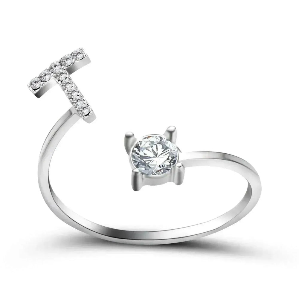 Bague personnalisable à 26 lettres : Bijou à la mode et élégant - EX-STOCK CANADA