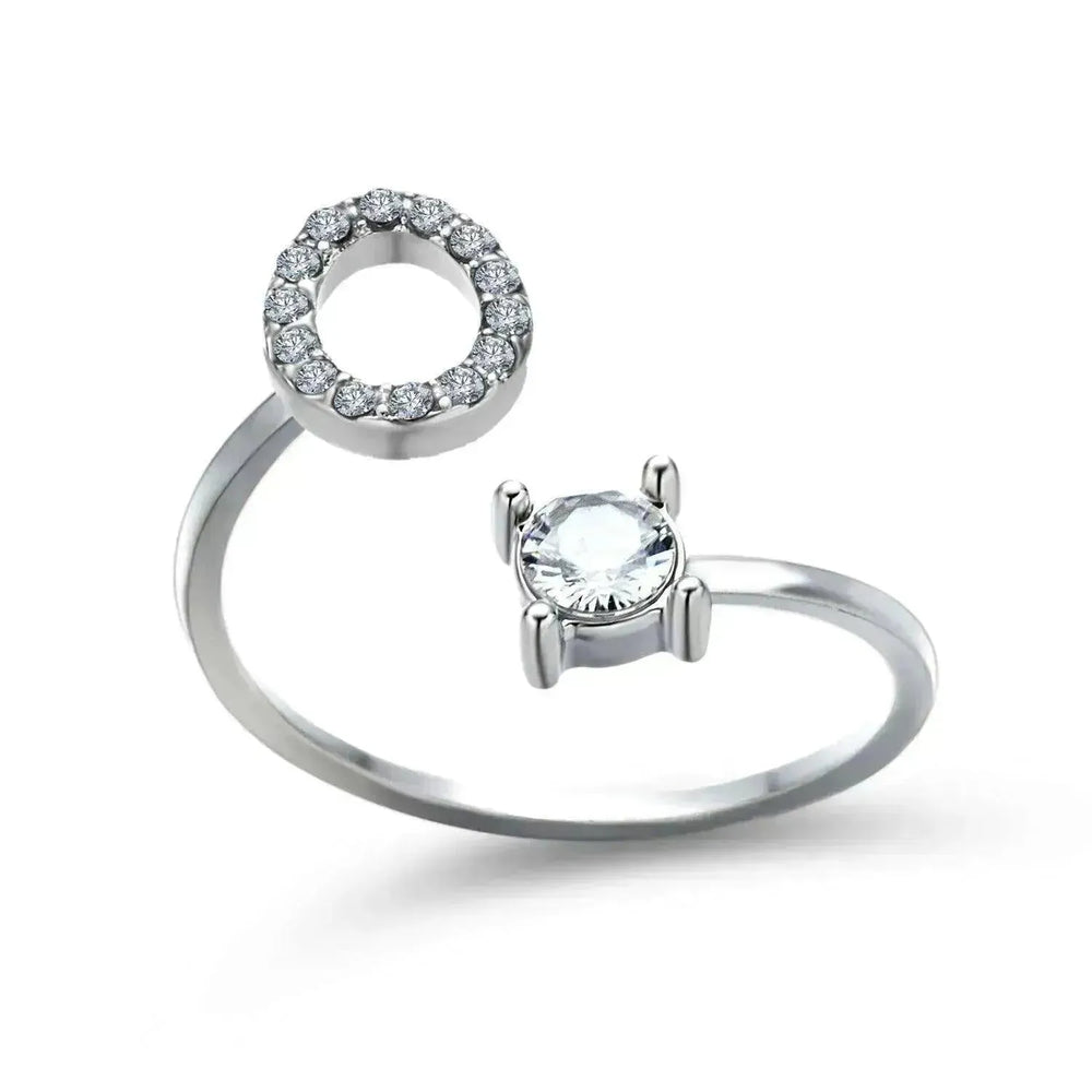 Bague personnalisable à 26 lettres : Bijou à la mode et élégant - EX-STOCK CANADA