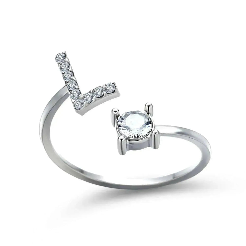 Bague personnalisable à 26 lettres : Bijou à la mode et élégant - EX-STOCK CANADA