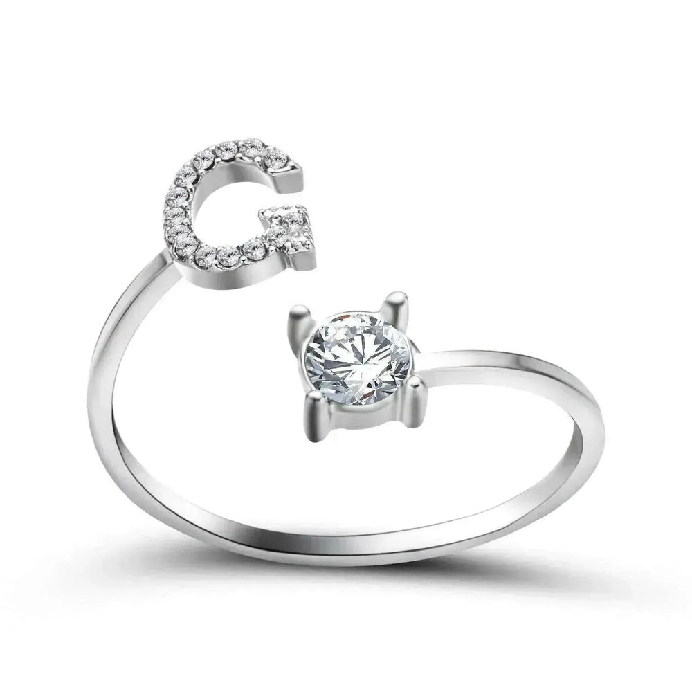 Bague personnalisable à 26 lettres : Bijou à la mode et élégant - EX-STOCK CANADA