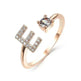 Customizable 26-Letter Ring: Fashionable & Elegant Jewelry - EX-STOCK Canada