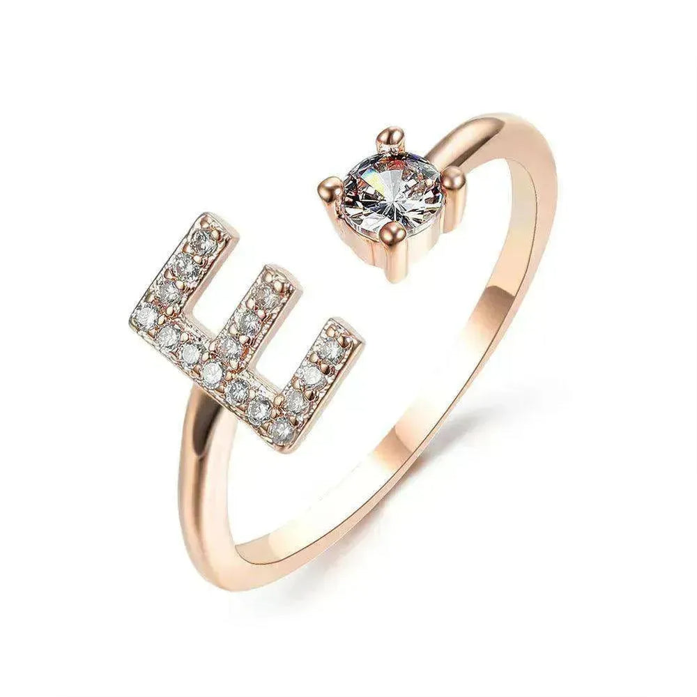 Bague personnalisable à 26 lettres : Bijou à la mode et élégant - EX-STOCK CANADA