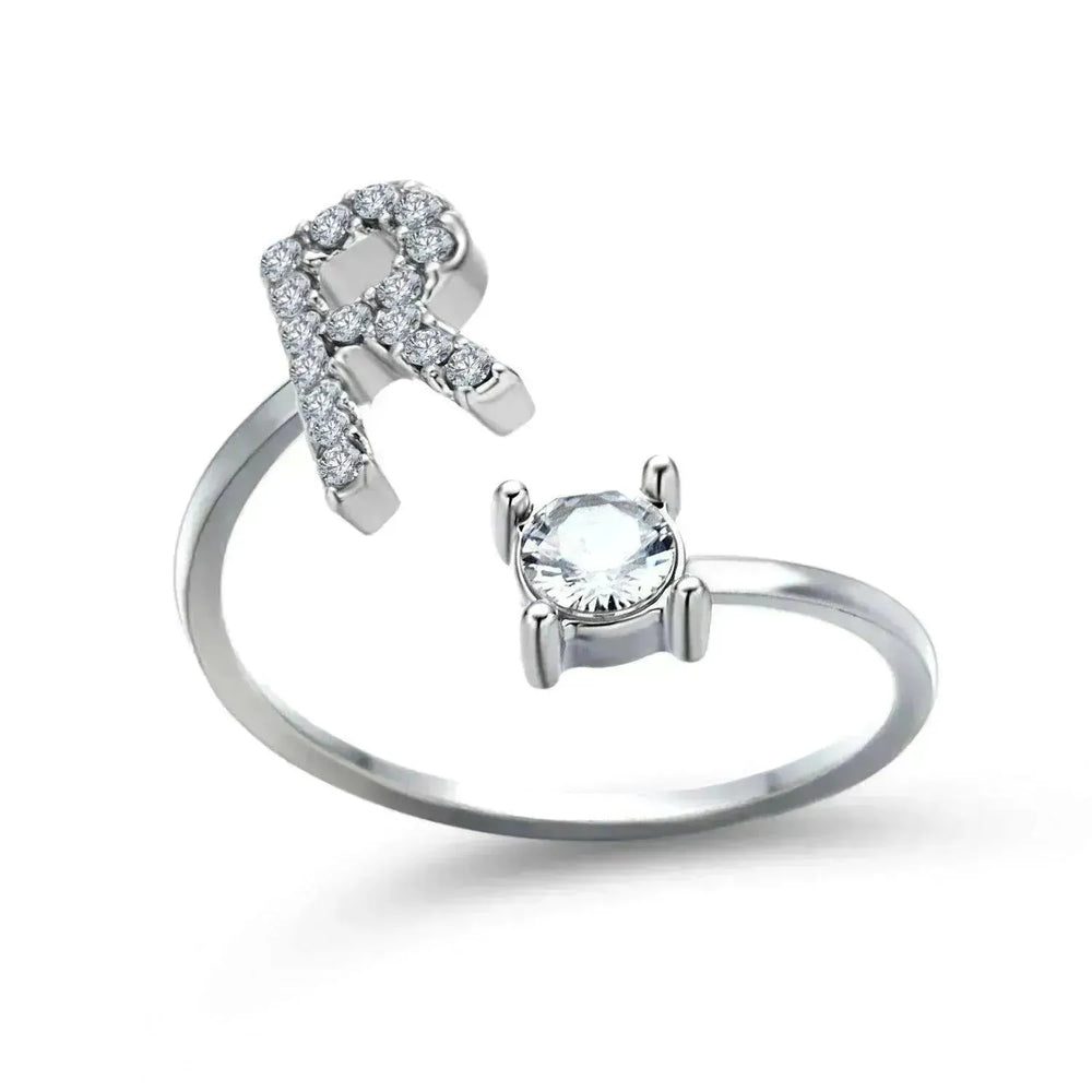 Bague personnalisable à 26 lettres : Bijou à la mode et élégant - EX-STOCK CANADA